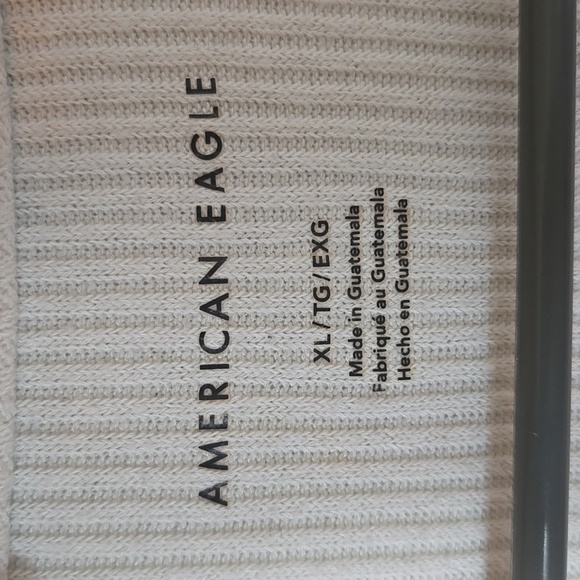 American Eagle | Cream Ruffle Edge Short Sleeve Top Size XL - Picture 7 of 9